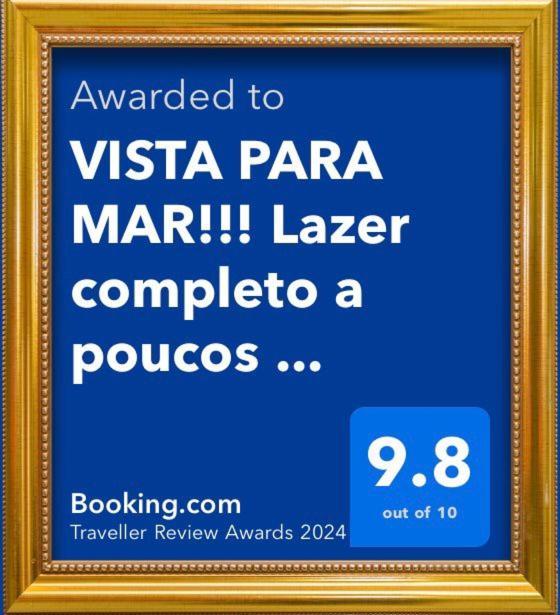 Vista Para Mar!!! Lazer Completo A Poucos Passos Da Praia 과루자 외부 사진